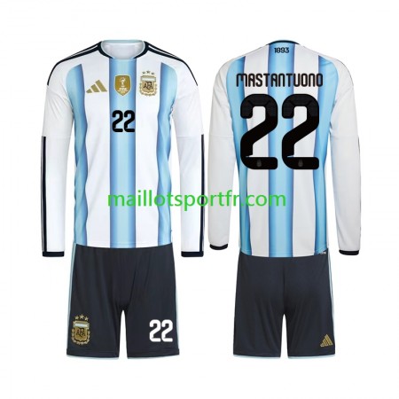 Maillot de Foot Argentine Franco Mastantuono 22 Enfant Domicile World Cup 2026 ML